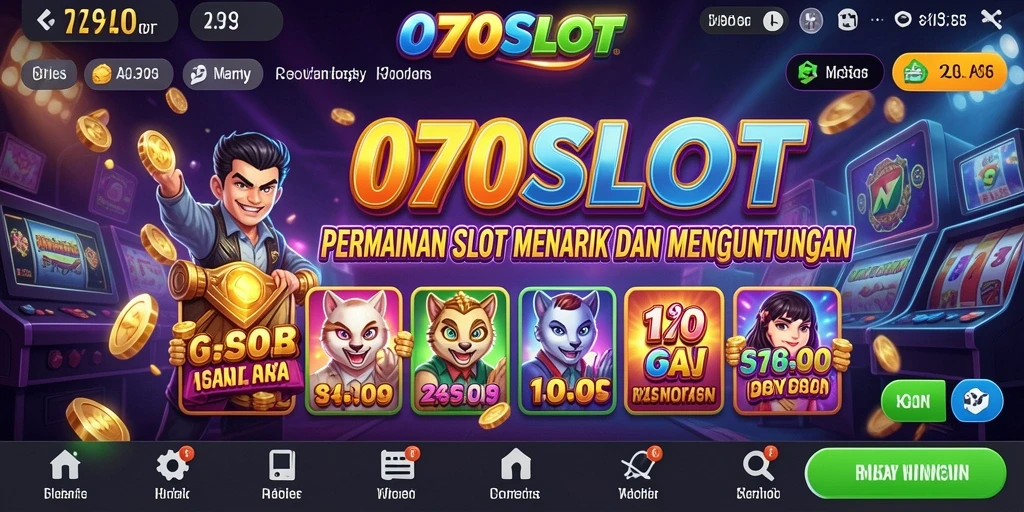 Tampilan gameplay seru dari 070SLOT yang penuh warna.