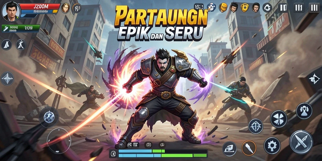 Tampilan gameplay seru di J200M yang memukau dan mendebarkan.