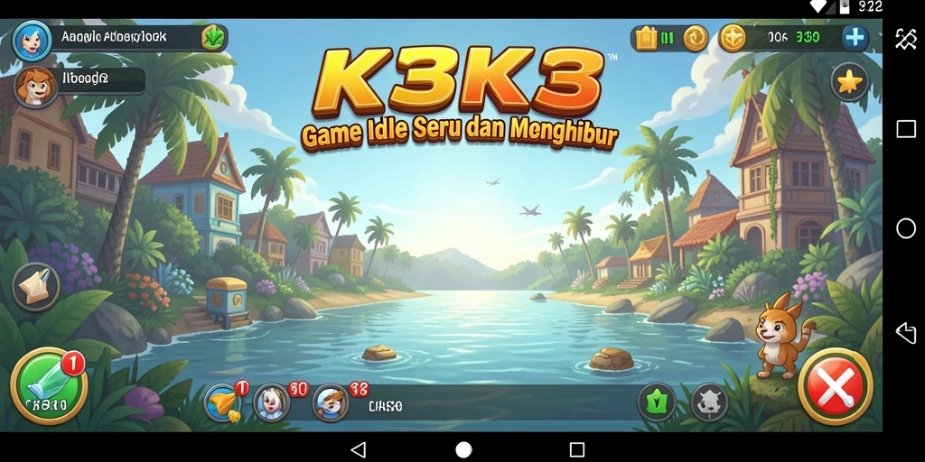 Tampilan menawan dari gameplay K3K3 yang santai dan menyenangkan.