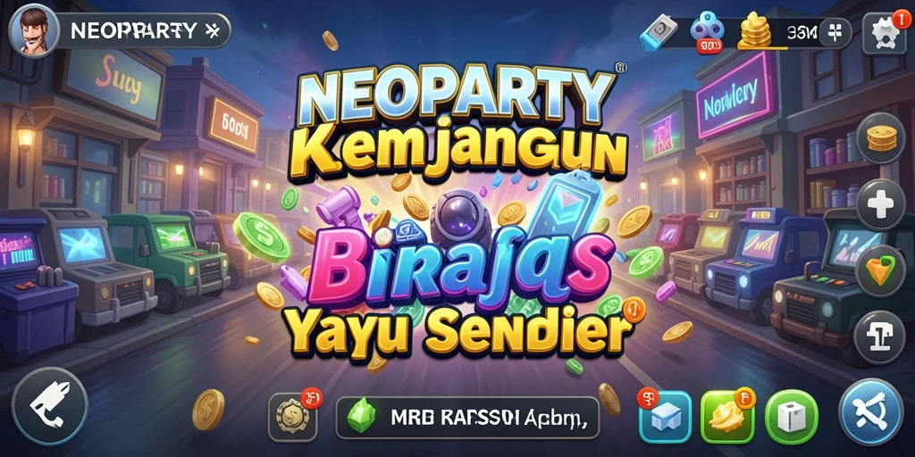 Tampilan gameplay NEOPARTY yang mengasyikkan dan interaktif.