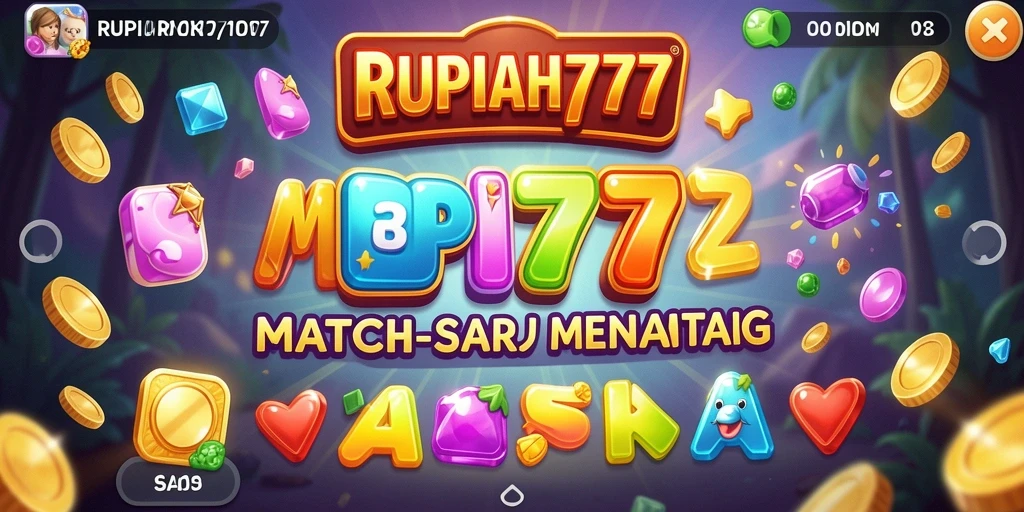 Tampilan gameplay RUPIAH777 yang seru dan penuh warna.
