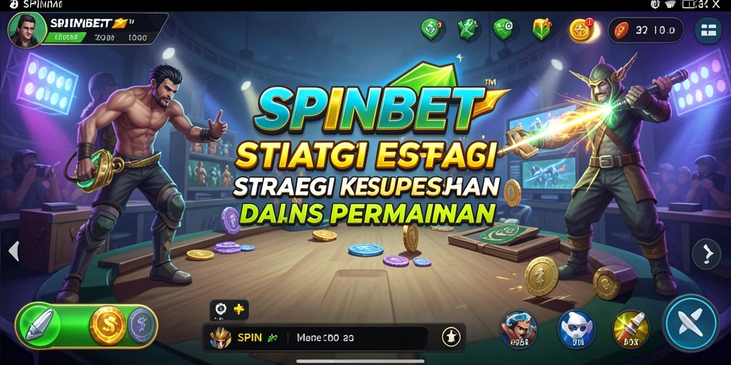 Tampilan gameplay SPINBET yang penuh strategi dan taktik.